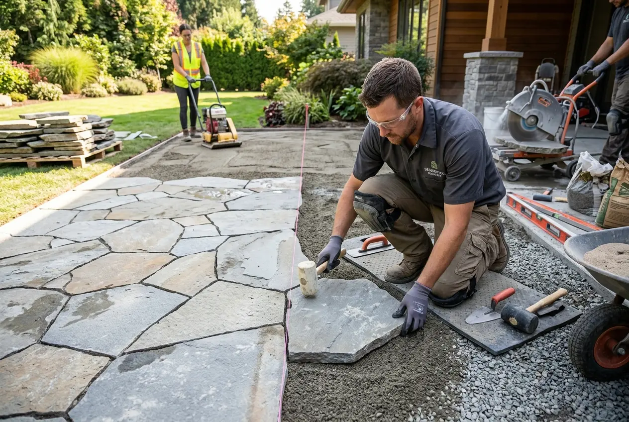 Stone Patio Installation
